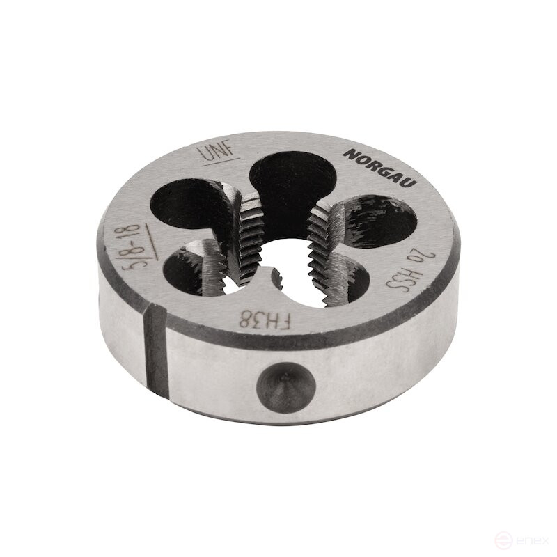 Плашка дюймовая NORGAU Industrial по металлу UNF 5/8, HSS