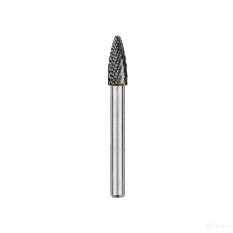 Carbide borehole NORGAU Industrial parabolic 8 mm, R1.2, shape F, SCM