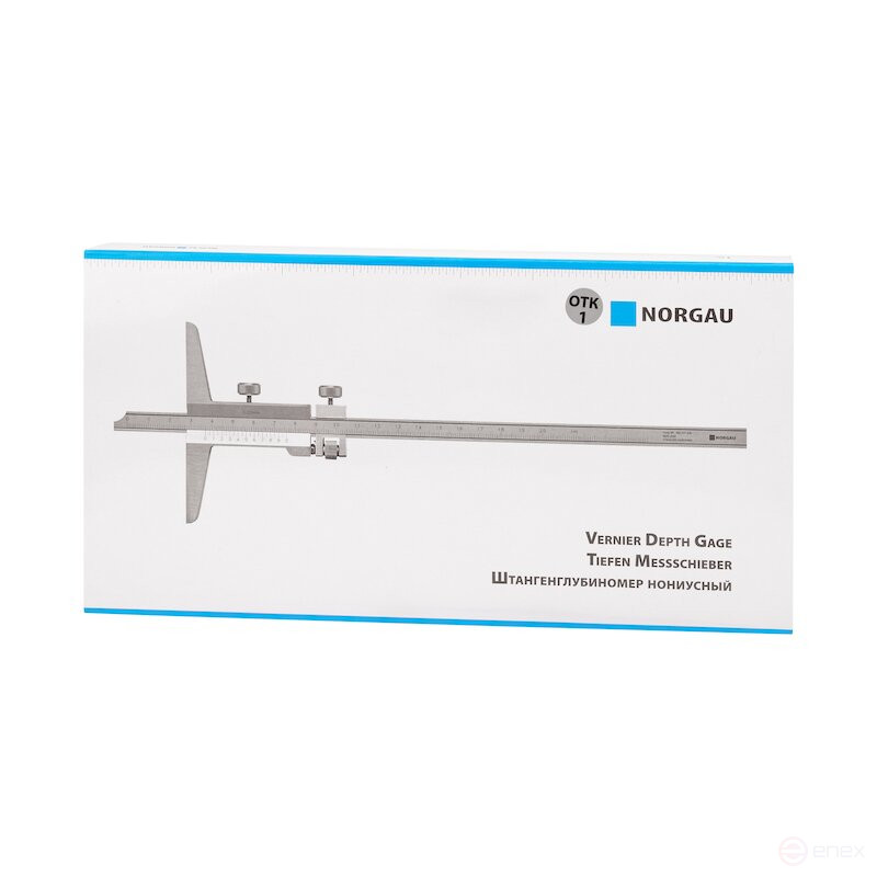 Штангенглубиномер NORGAU Industrial нониусный 0-200 мм, NDV-C