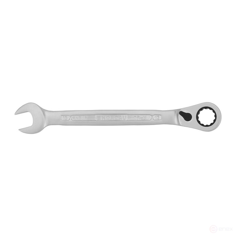 Combination wrench with switchable ratchet NORGAU Industrial 13 mm, N7UR-13