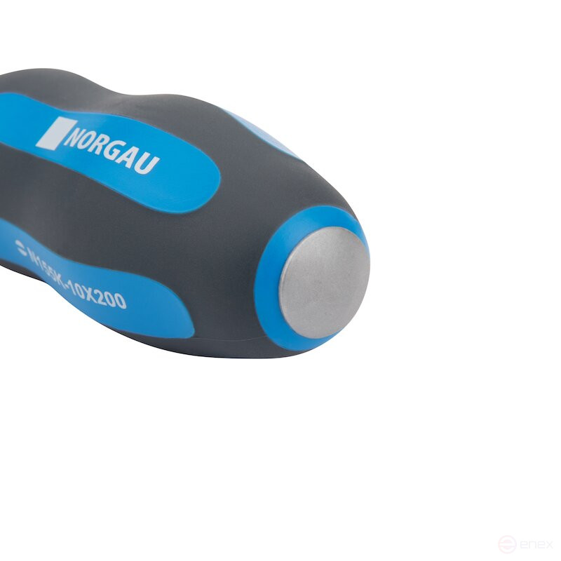 Slotted screwdriver NORGAU Industrial with 10 mm impact tip, N155K