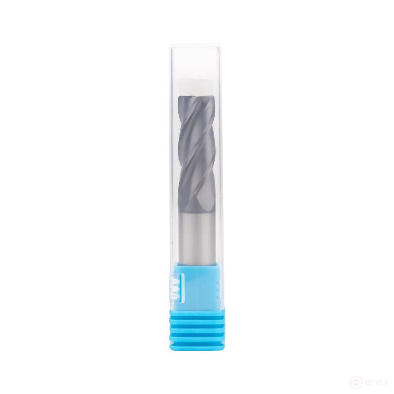 End radius milling cutter NORGAU Industrial for metal 12 mm, R0.5, Z4, VHM/TIALN