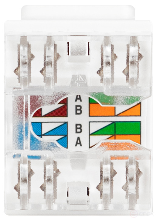 Люк ЭРА ОФИС 18-8002-01 Коннектор RJ45 CAT6 UTP Keystone цвет белый