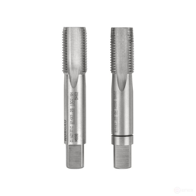 Комплект ручных метчиков NORGAU Industrial MF14x1.25, HSS, 2 предмета