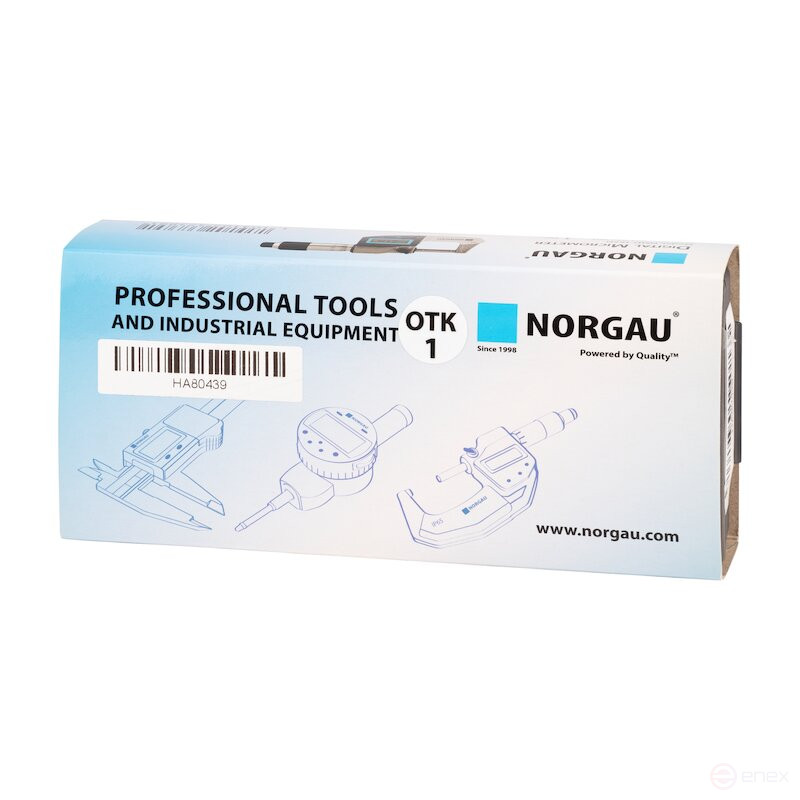 Микрометр NORGAU Industrial цифровой 0-25 мм, NMD-165D