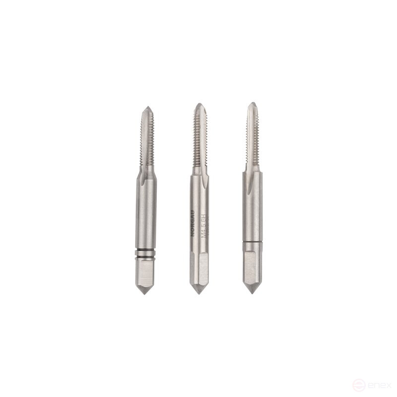 Комплект ручных метчиков NORGAU Industrial M4.5, HSS, 3 предмета