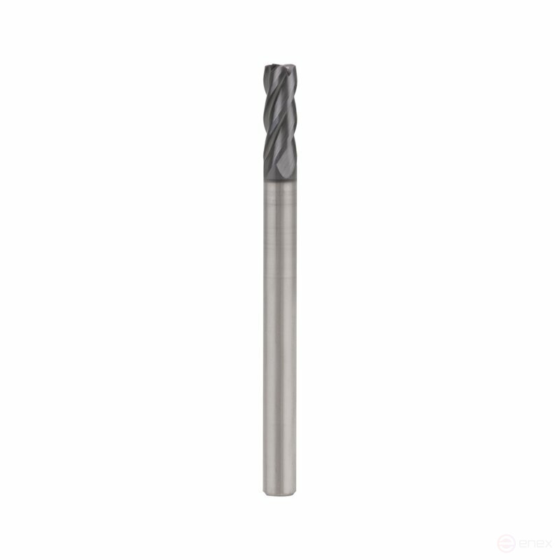 Фреза концевая радиусная NORGAU Industrial по металлу 12 мм, R1, Z4, VHM/TIALN