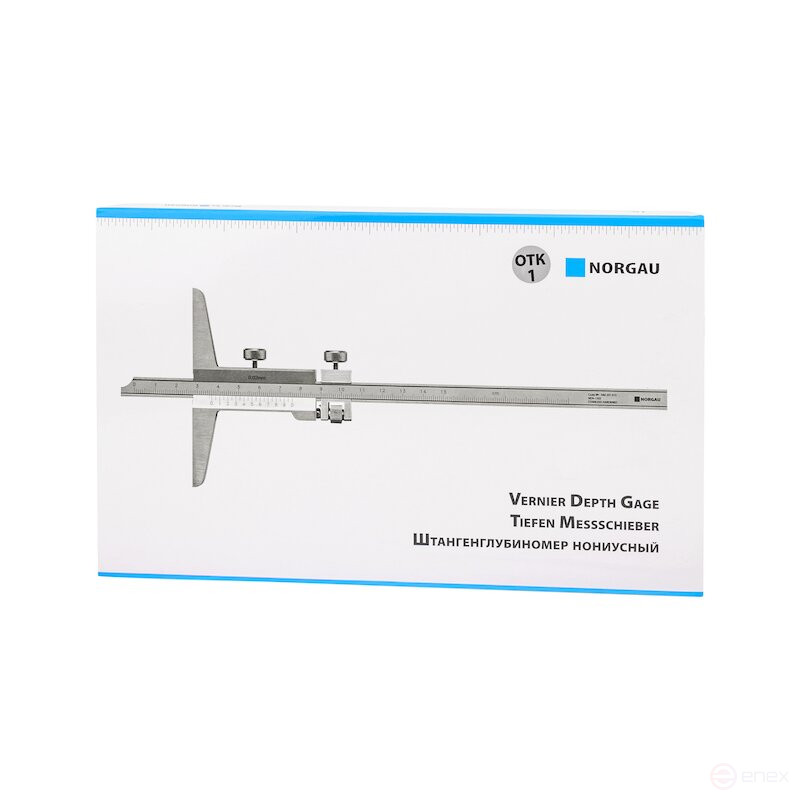 Штангенглубиномер NORGAU Industrial нониусный 0-150 мм, NDV-C
