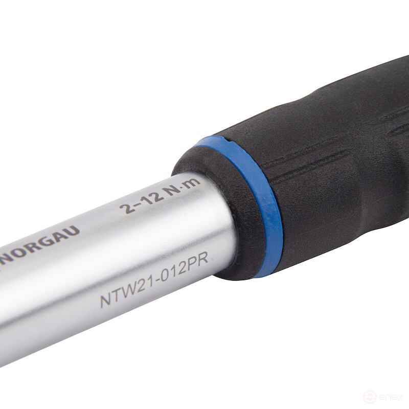 Ключ динамометрический NORGAU Industrial предельный со встроенной трещоткой 1/4" 2-12 Нм, NTW21-012PR