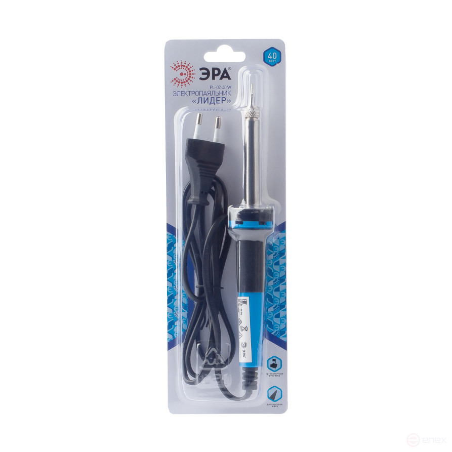 PL-02-40 W Soldering Iron ERA Leader with 2-component handle, Long life tip 230 V 40 W