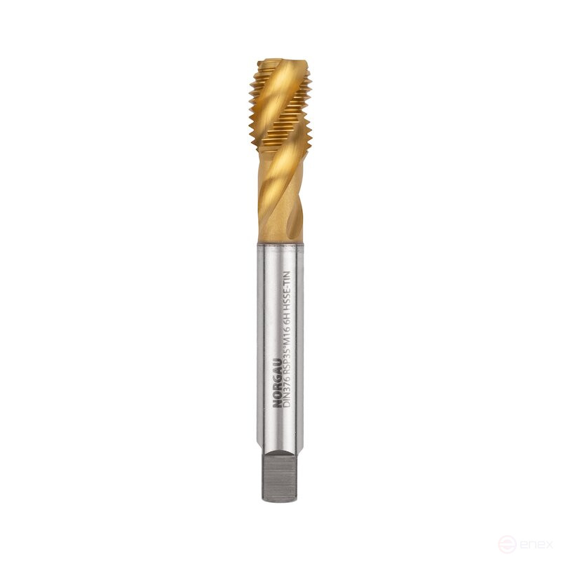 Метчик машинный NORGAU Industrial для глухих отверстий M16, форма C, HSS-E/TiN