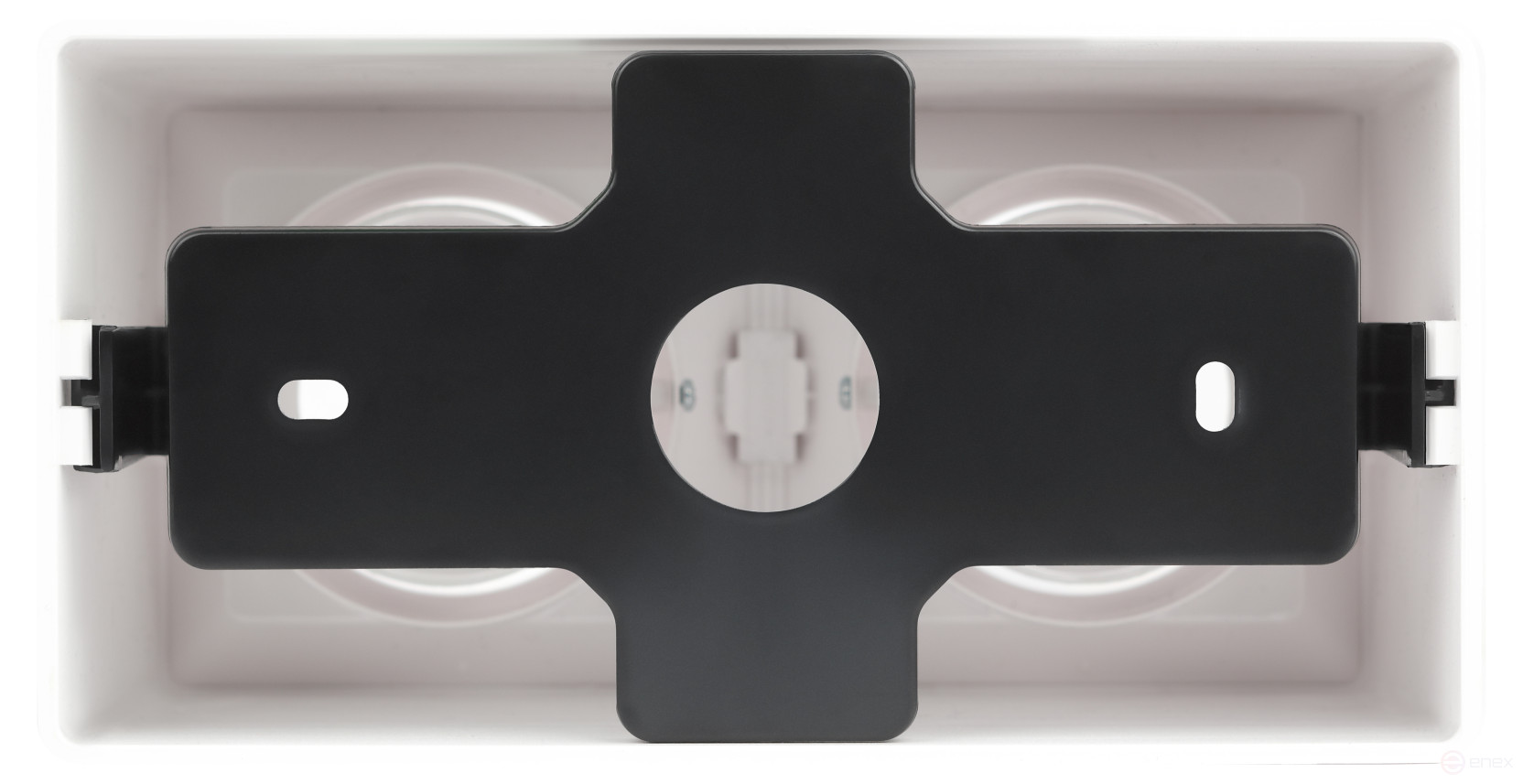 Светильник настенно-потолочный спот ЭРА OL24-2 WH под лампу MR16 GU5.3 поворотный белый