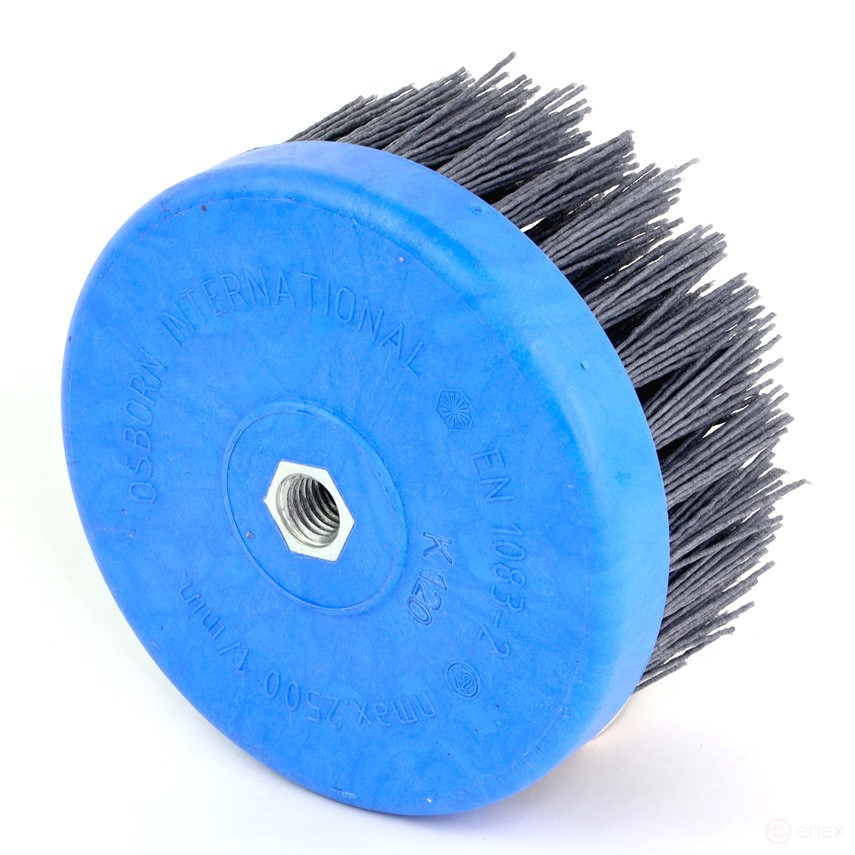 Щетка чашечная Д130*70*M14, ворс полимер-абразив P120 по дереву для УПМ УШМ (болгарка) (1-019)