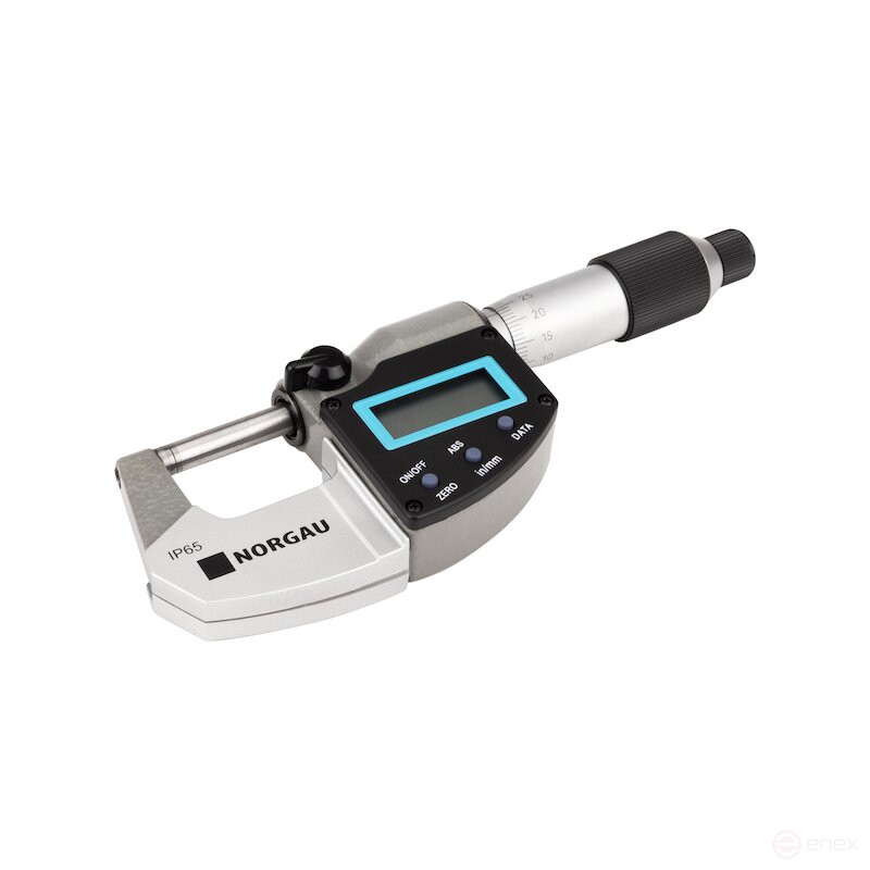 Микрометр NORGAU Industrial цифровой 0-25 мм, NMD-165D
