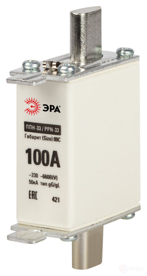 Fuse box ERA PRO ppn-33-00C-100 PPN-33, size 00C, 100A