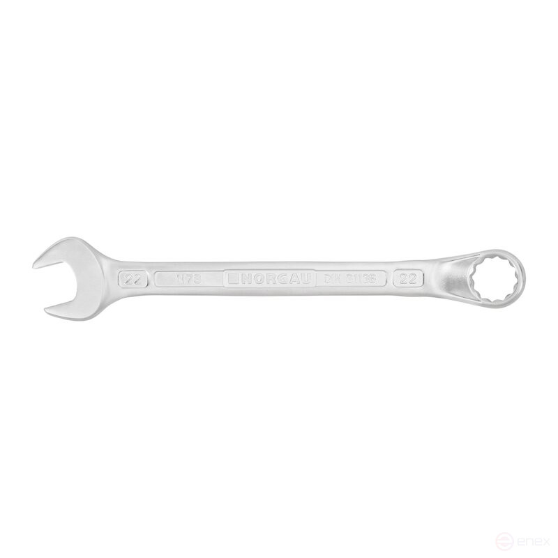 Ключ гаечный комбинированный NORGAU Industrial изогнутый 22 мм, N7B-22