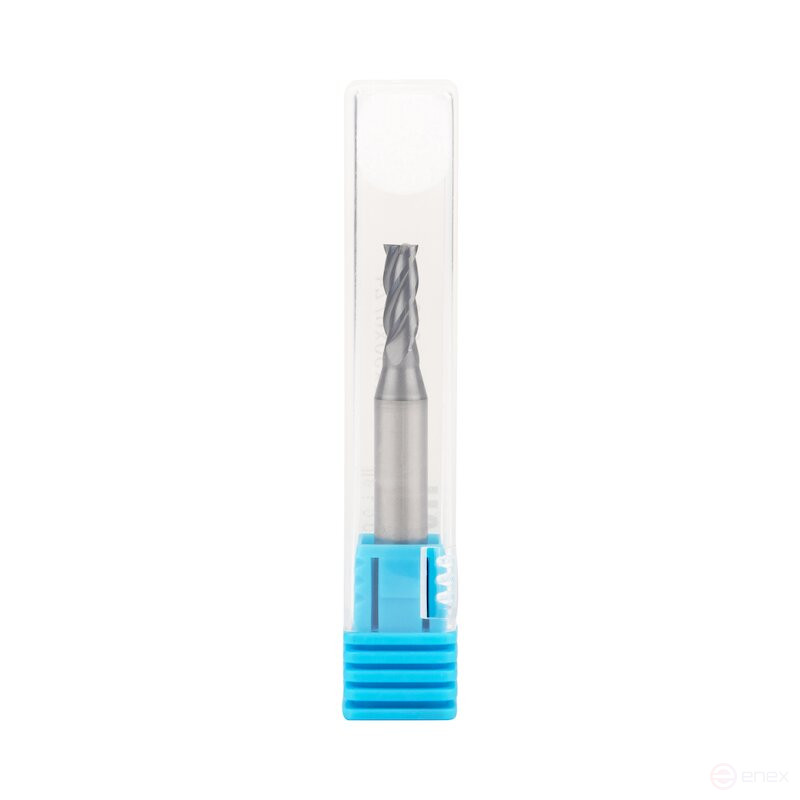 Universal end milling cutter NORGAU Industrial for metal 4 mm, Z4, type UNI, VHM/AlCrSiN