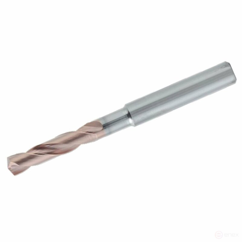 Spiral drill bit NORGAU Industrial for metal 12.6x107 mm, 3xD, VHM/AlCrN/TiSiN