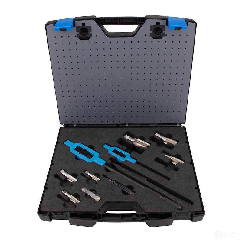 Набор ручных метчиков и плашек NORGAU Industrial NPT 1/8-1" HSS, 21 предмет