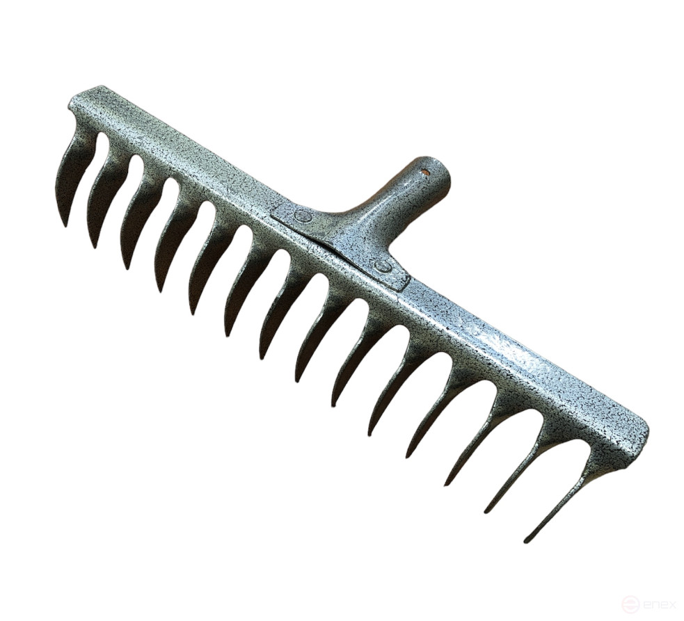 Rake 14 teeth rail steel