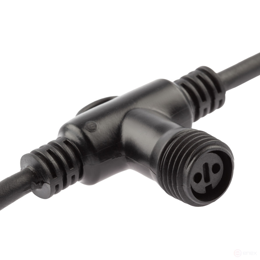 ERA ERAPS-C Garland Connector T-shaped IP65 Rubber Black