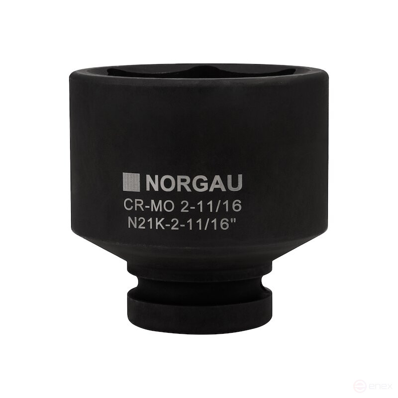 Головка торцевая ударная NORGAU Industrial шестигранная дюймовая 1", 2.11/16", N21K-2.11/16