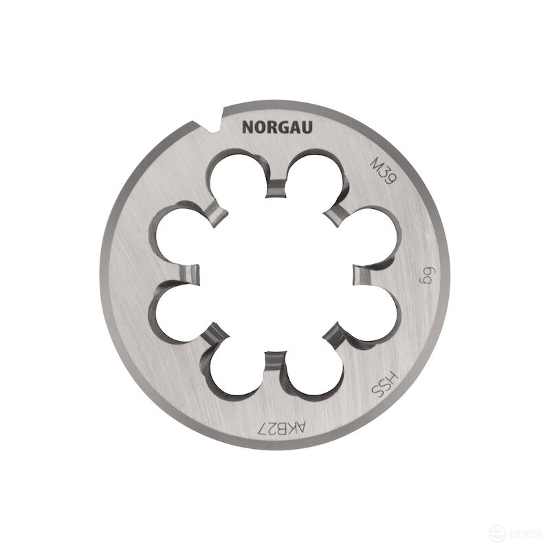 Плашка NORGAU Industrial по металлу M39х4 мм, HSS