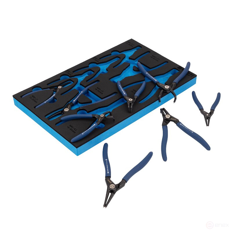 Set of locking ring pullers NORGAU Industrial NS80-8, 8 items