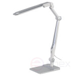 Настольный светильник ЭРА NLED-497-12W-S светодиодный на струбцине и с основанием серебро