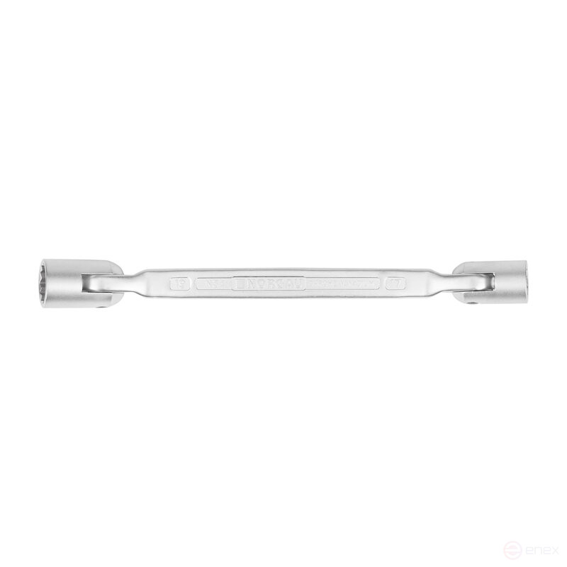 Ключ гаечный торцевой шарнирный двусторонний NORGAU Industrial 17x19, N34