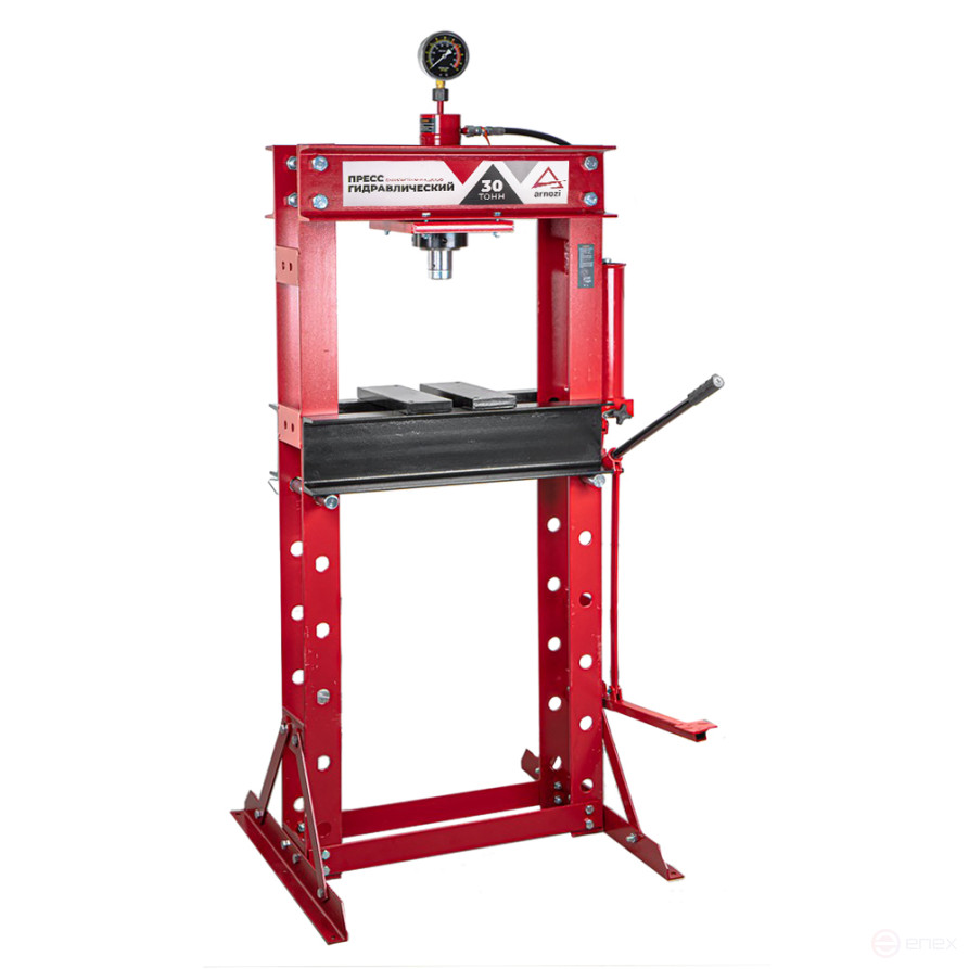 Hydraulic press 30t with pressure gauge, foot drive ARNEZI R7109109