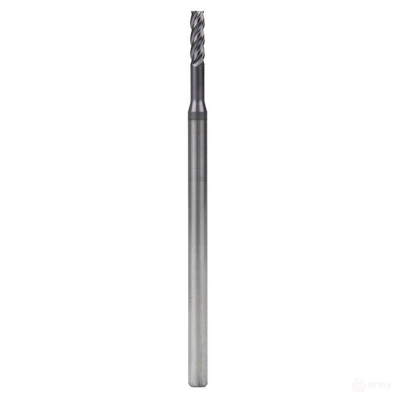 Carbide end mill NORGAU Industrial elongated 3 mm, Z4, VHM/AlCrSiN