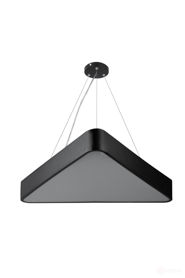 Светильник LED ЭРА Geometria SPO-152-B-40K-048 Delta 48Вт 4000К 3500Лм IP40 800*800*80 черный подвесной