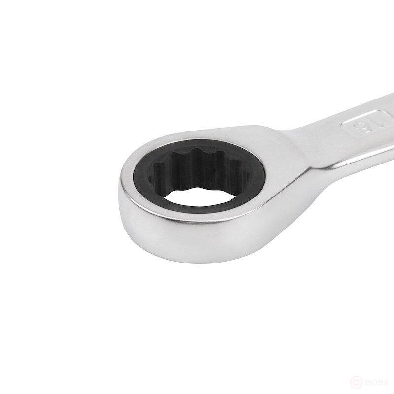 Ключ гаечный комбинированный NORGAU Industrial с трещоткой 16 мм, N7R-16