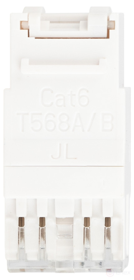 Люк ЭРА ОФИС 18-8002-01 Коннектор RJ45 CAT6 UTP Keystone цвет белый