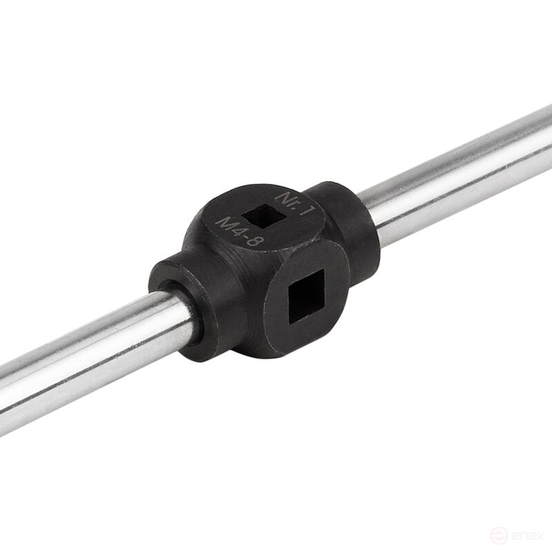 Вороток NORGAU Industrial со сферической головкой №1, М3.5-М8, 200 мм