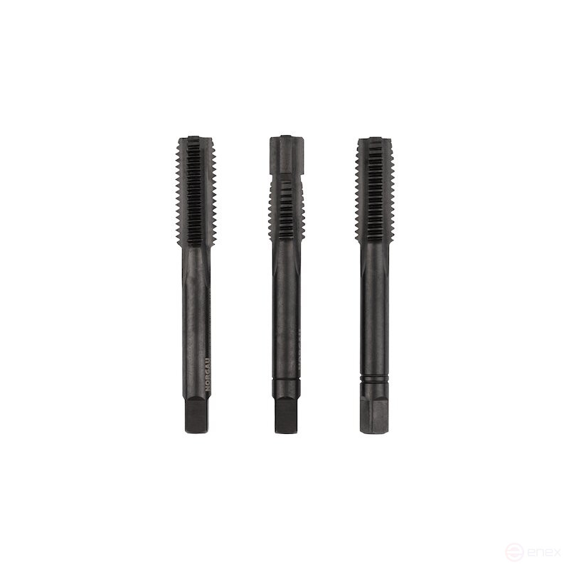 Комплект ручных метчиков NORGAU Industrial М10, HSS-E/VAP, 3 предмета