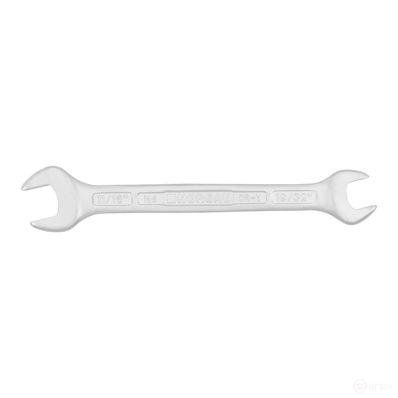 Ключ дюймовый рожковый двусторонний NORGAU Industrial 19/32х11/16", N6-19/32х11/16