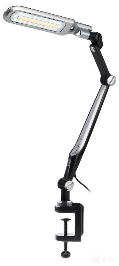 Настольный светильник ЭРА NLED-496-12W-BK светодиодный на струбцине черный