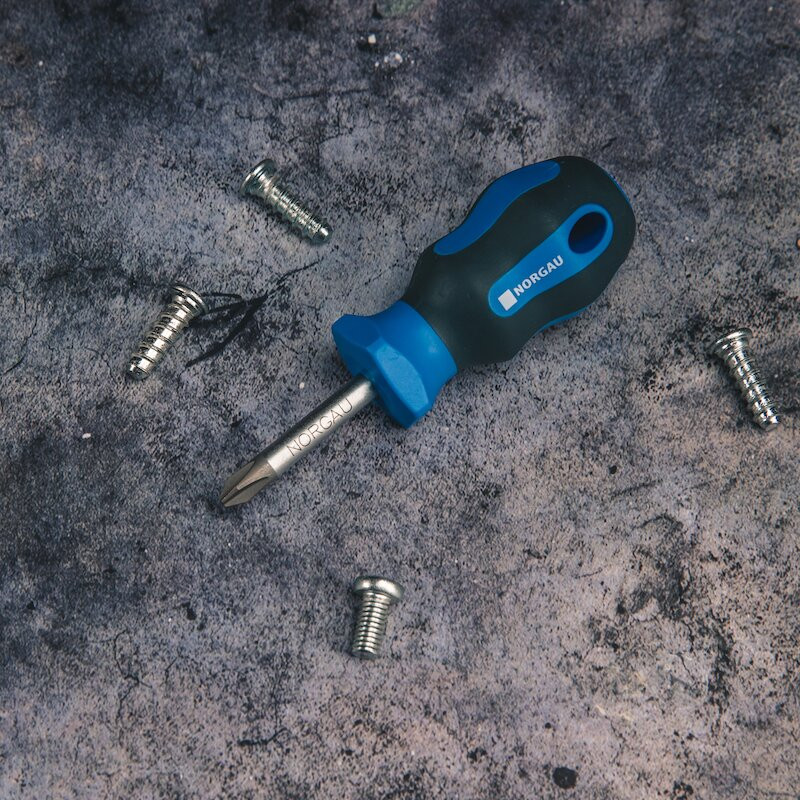 Отвёртка крестовая NORGAU Industrial короткая Phillips PH2х38 мм, N162