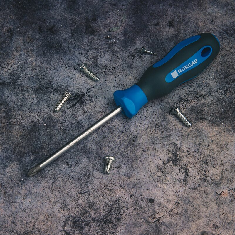 Отвертка крестовая NORGAU Industrial Phillips PH2х100 мм, N161