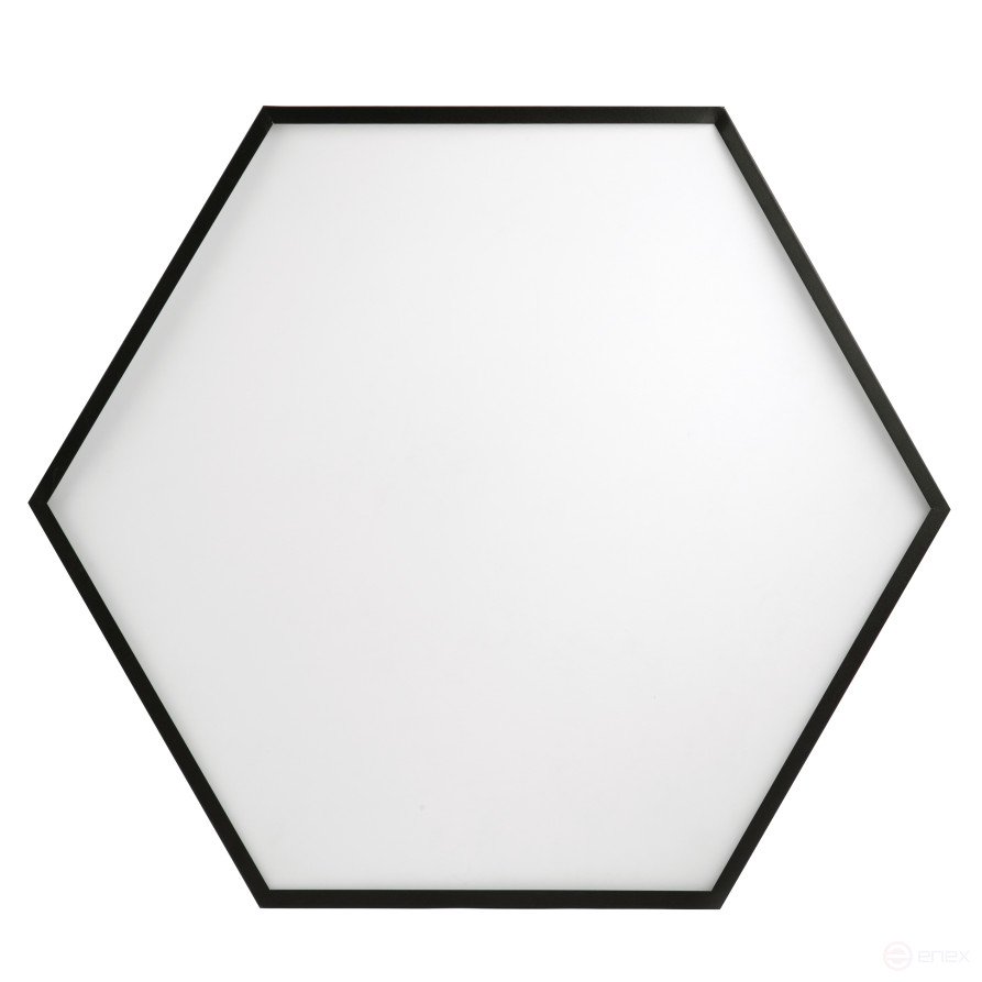 Светильник LED ЭРА Geometria SPO-122-B-40K-066 Hexagon 66Вт 4000К 5300Лм IP40 800*800*80 черный подвесной