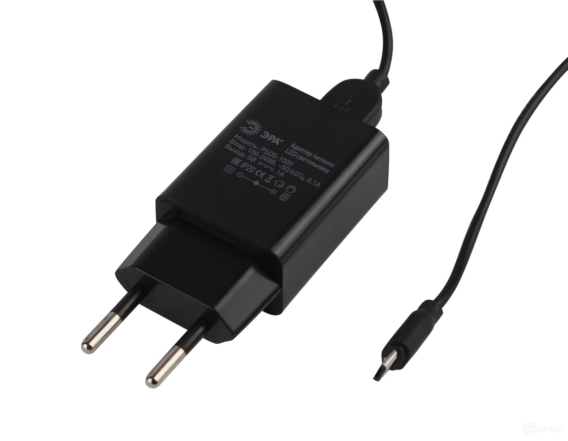 Настольный светильник ЭРА NLED-482-10W-BK светодиодный с ночником черный