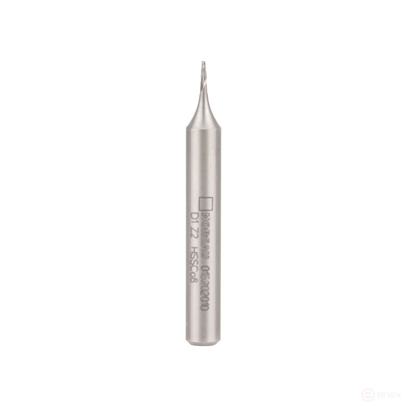 Фреза концевая NORGAU Industrial шпоночная по металлу 1 мм, Z2, HSS-Co8