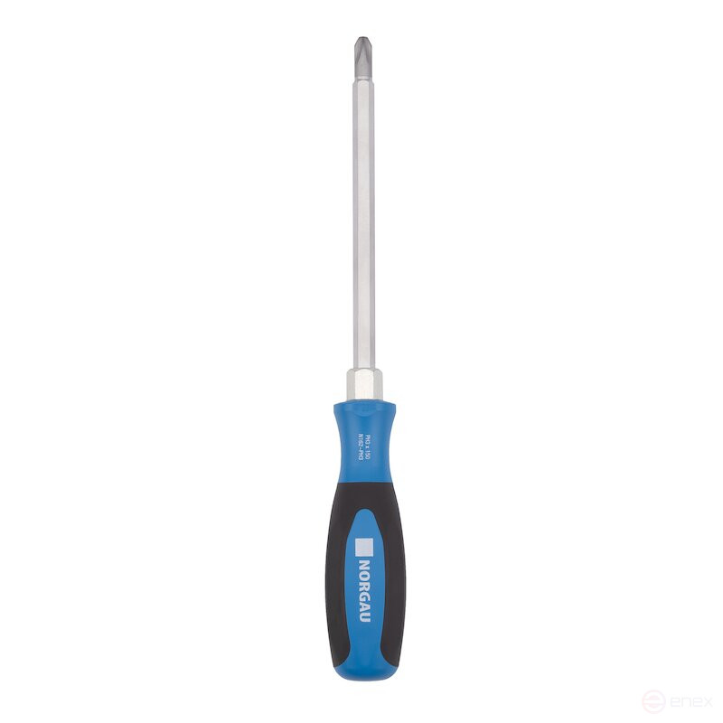 Отвертка крестовая усиленная NORGAU Industrial Phillips PH3x150, N162