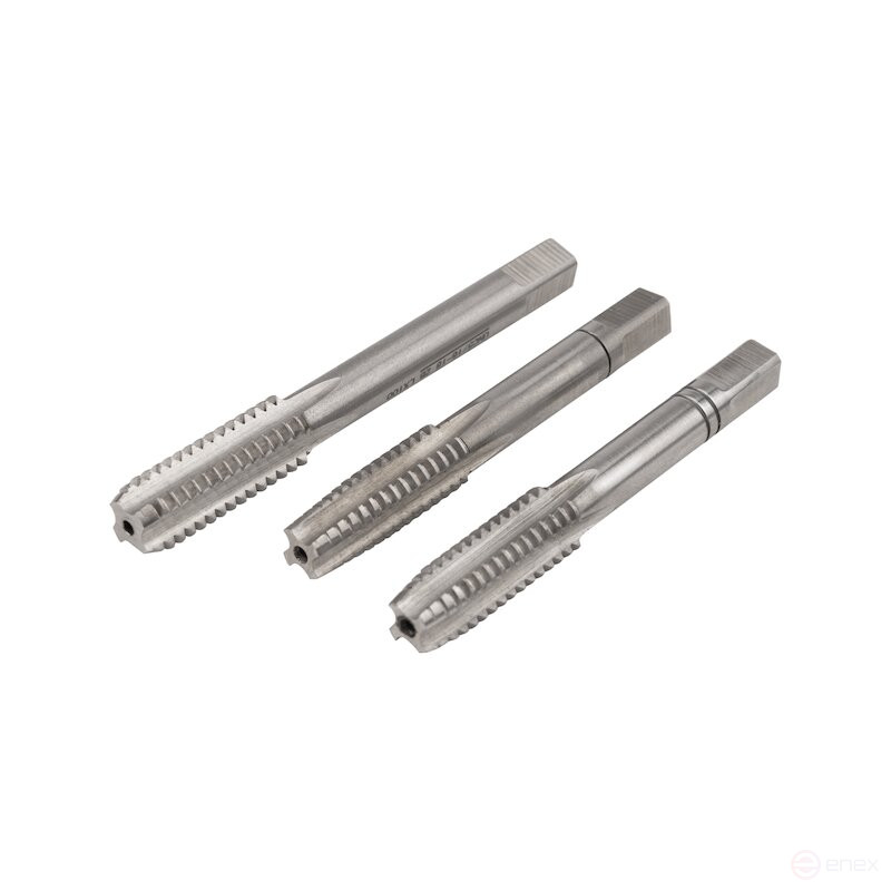 Set of hand taps NORGAU Industrial UNC 5/16, HSS, 3 pieces