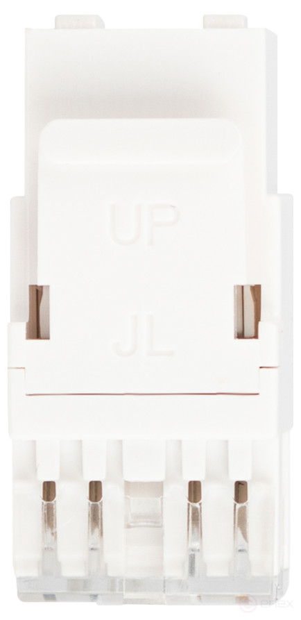 Люк ЭРА ОФИС 18-8002-01 Коннектор RJ45 CAT6 UTP Keystone цвет белый