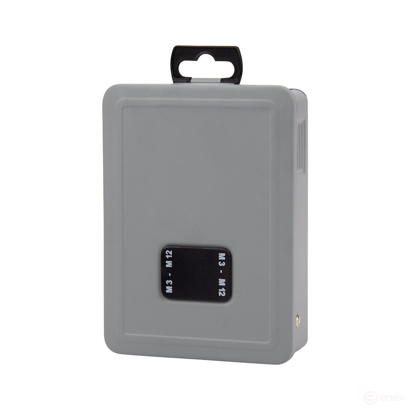 Set of hand taps and dies NORGAU Industrial M3-M12, HSS, 21 pieces