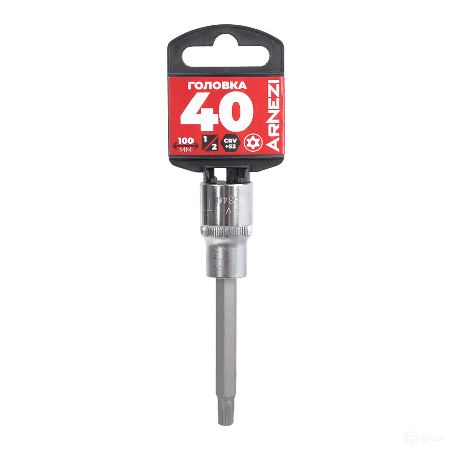 Головка 1/2" со вставкой TORX Security T40 L=100, на холдере Arnezi R0345340