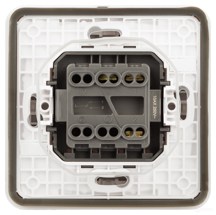 Switch ERA Expert 11-1523-01 IP55 10AH-250V SU White